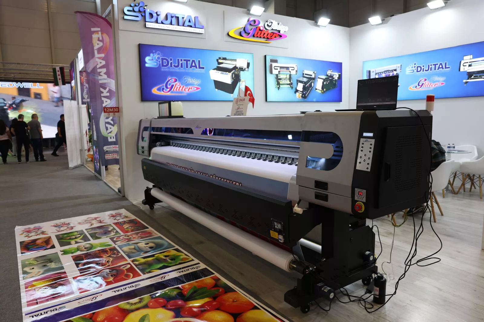Glitter Ecosolvent 3204 i3200 Dijital Baskı Makinesi